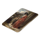 大地主さんのドア， c.1790 (キャンバス上の油) マグネット (左側)