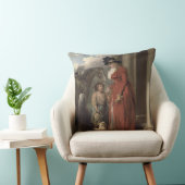 大地主のドア、c.1790 (キャンバスの油) クッション (椅子)