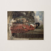 大地主のドア、c.1790 (キャンバスの油) ジグソーパズル (横)