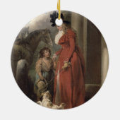 大地主のドア、c.1790 (キャンバスの油) セラミックオーナメント (裏面)