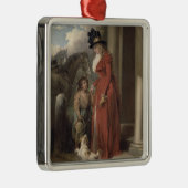 大地主のドア、c.1790 (キャンバスの油) メタルオーナメント (右)