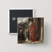 大地主のドア、c.1790 (キャンバスの油) 缶バッジ (正面&裏面)