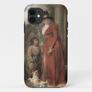 大地主のドア、c.1790 (キャンバスの油) iPhone 11 ケース