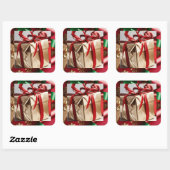 大地主ラップお祝い スクエアシール (シート)