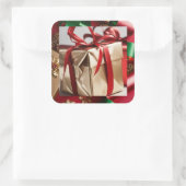 大地主ラップお祝い スクエアシール (バッグ)