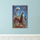 大垂直な創造の柱 キャンバスプリント (インサイチュ (ウッドフロア))