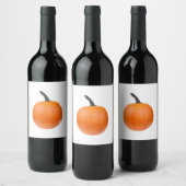 大型かぼちゃ ワインラベル (ボトル)