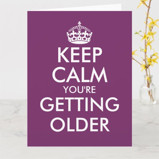 大型のおもしろい誕生日カ男性へードまたは女性 カード (黄色い花)