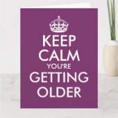 大型のおもしろい誕生日カ男性へードまたは女性 カード (正面)