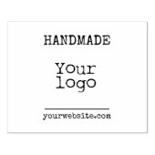 大型の手作りタイプライター |インラインDARKロゴ ラバースタンプ (インプリント)