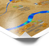 大型の歴史的なロンドンの地図 フォトプリント            (角)