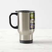 大型の白い蝶の複数の写真 トラベルマグ (左)