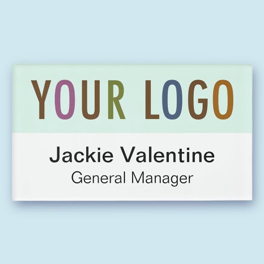 大型アクリル系磁気名称バッジ会社のロゴ 名札