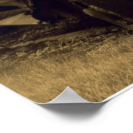 大型アンティークトラックポスター – ヴィンテージ車両 ポスター (角)