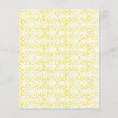 大型イエローダマスク結婚ディの抱き枕つるラベル チラシ (裏面)