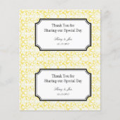 大型イエローダマスク結婚ディの抱き枕つるラベル チラシ (正面)