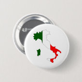 大型イタリアの旗の地図 缶バッジ (正面&裏面)