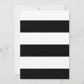 大型イニシャルモダン白黒タイポグラフィ写真 セーブザデート (裏面)