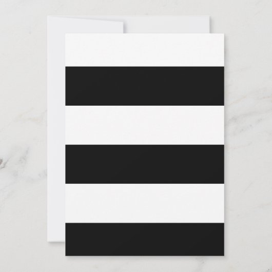 大型イニシャルモダン白黒タイポグラフィ写真 セーブザデート (裏面)