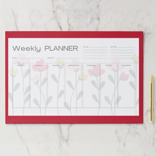 大型ウィークリープランナーティアウェイページフローラ ペーパーパッド (インサイチュ)