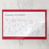 大型ウィークリープランナーティアウェイページフローラ ペーパーパッド (折り畳み)