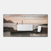 大型ウェディングプランナープレミアムカスタムフォト デスクマット (キーボード&マウス)