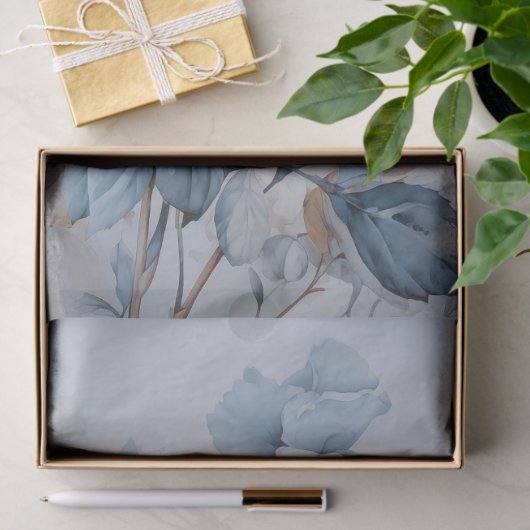 大型エテリアールホワイトフローラブーケデコページ 薄葉紙 (ギフト)