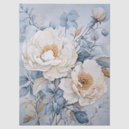 大型エテリアールホワイトフローラブーケデコページ 薄葉紙