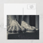 大型エルミタージュ建物、彫刻足 ポストカード (正面/裏面)