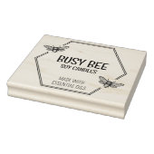 大型エレガントハニカムビーロゴ ラバースタンプ (スタンプ)