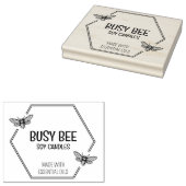 大型エレガントハニカムビーロゴ ラバースタンプ (押印)