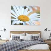 大型オーバーサイズデイジー キャンバスプリント (インサイチュ (寝室))