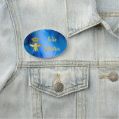 大型カスタムクイーンビーブルーバッジピン磁気 名札 (インサイチュ)