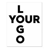 大型カスタム垂直事業会社のロゴ ラバースタンプ (インプリント)