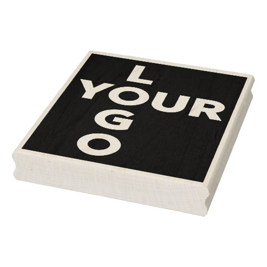 大型カスタム縦型ビジネスロゴ ラバースタンプ (スタンプ)