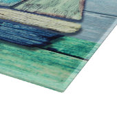 大型ガラスチョッピングボード流木ビーチデザイン カッティングボード (角)