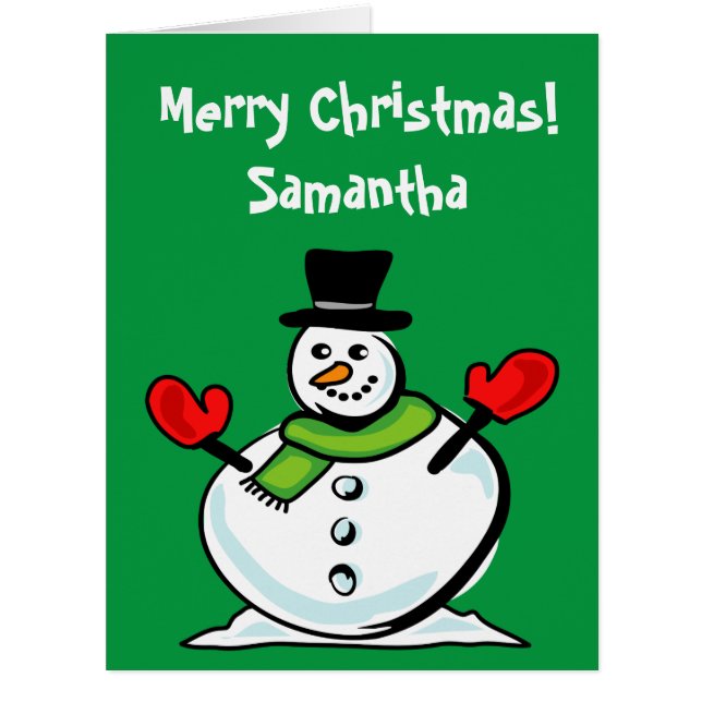 大型クリスマス雪だるまカスタム休日 (正面)