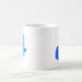 大型グアテマラの旗の地図 コーヒーマグカップ (中央)