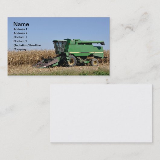 大型グリーン農業機器 名刺 (正面/裏面)