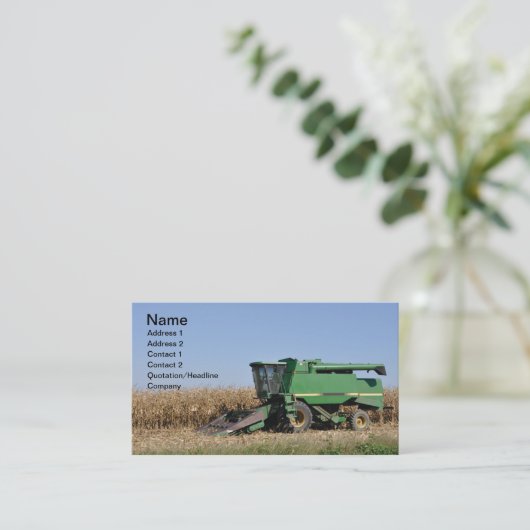 大型グリーン農業機器 名刺 (スタンド正面)