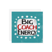 大型コーチエナジーグリーティングカード カード (正面/裏面インサイチュ)