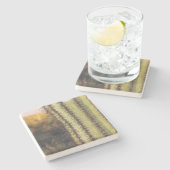 大型サグアーロサボテン、アリゾナ州、角型の石造りコースター ストーンコースター (横)