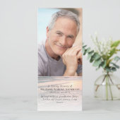 大型サンセット写真記念祈りの言葉カード 案内状 (スタンド正面)