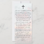 大型サンセット写真記念祈りの言葉カード 案内状 (裏面)