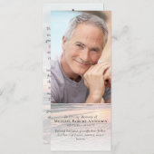 大型サンセット写真記念祈りの言葉カード 案内状 (正面/裏面)