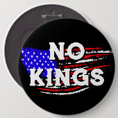 大型ジャンボサイズの王 | アンチトランプの抗議 缶バッジ (正面&裏面)
