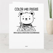 大型ジャンボパーソナライズされたサイズ誕生日 カード (裏面)