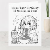 大型ジャンボパーソナライズされたサイズ誕生日 カード (正面)