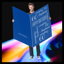 大型ジャンボ大王室の青Any Age Name誕生日