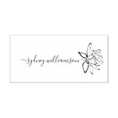 大型スエレガントクリプト名前をカスタムする蓮の花 セルフインキングスタンプ (デザイン)